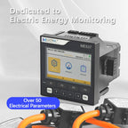 2026 NEW Power Meter Power Quality Analyzer ME537 Current Voltage Power Factor Measurement Rogowski Coil Energy Meter