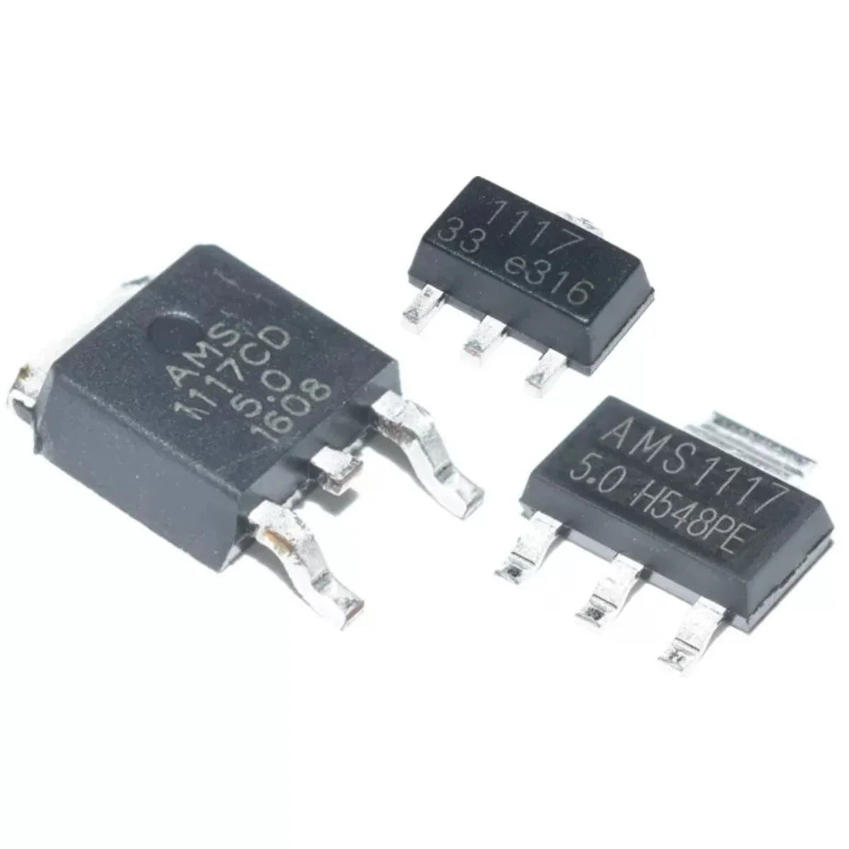 50/100Pcs AMS1117-1.2V 1.5V 1.8V 2.5V 3.3V ADJ SOT-223 SOT-89 AMS1117CD-5.0 TO-252 Adjustable/Fixed Low Dropout Linear Regulator