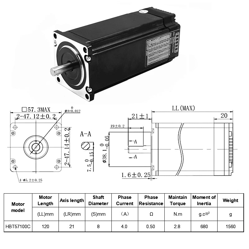 Closed Loop Integrated Stepper Motor Nema17 42mm/Nema23 57mm DC24V 2 Phase Stepper Motor Drive All-In-One Easy Servo Motor