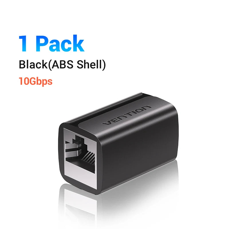 Vention RJ45 Connector Cat7/6/5e Ethernet Adapter Female to Female 8P8C Patch Network Extender Extension Wire for Ethernet Cable