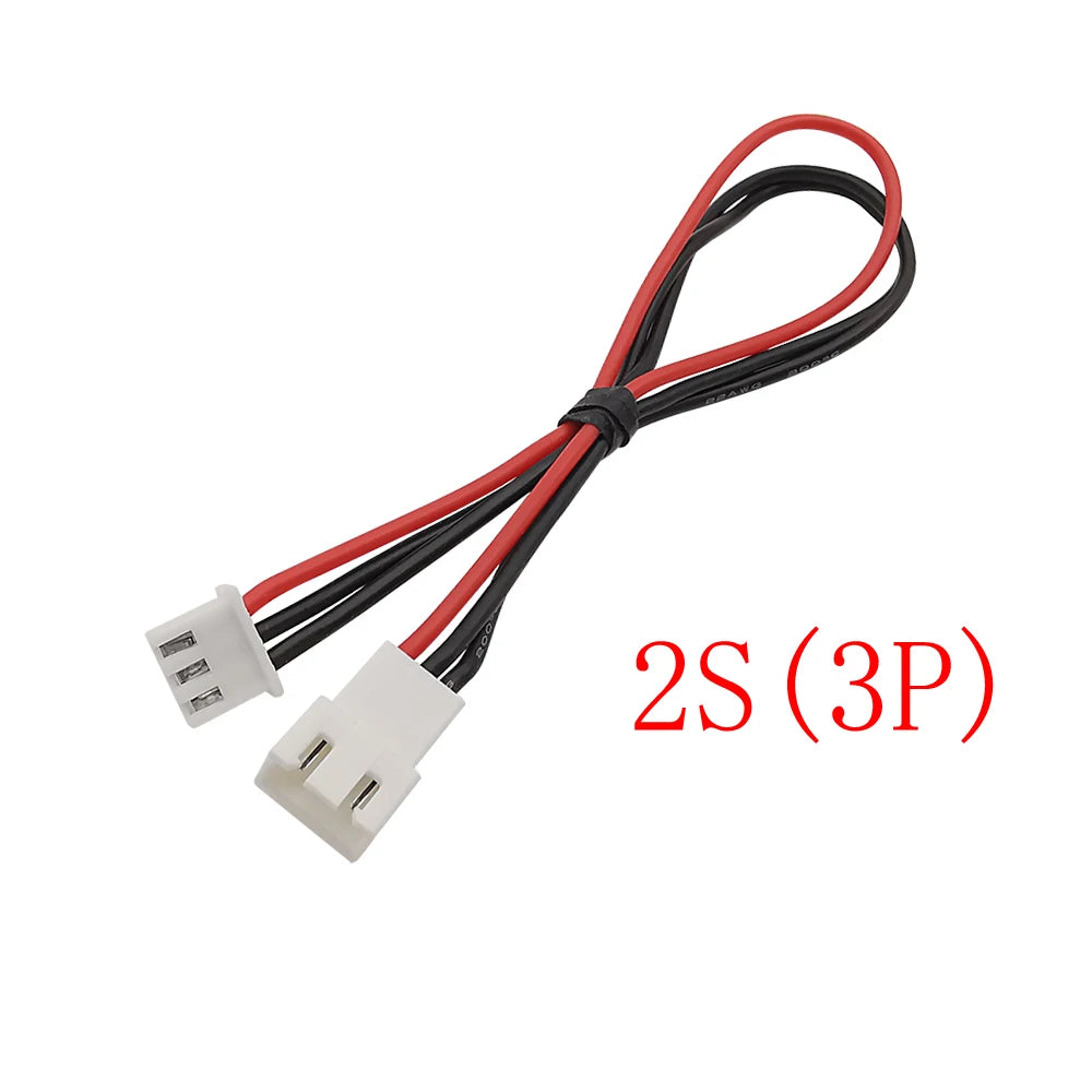 JST XH 2.54mm Pitch 2/3/4/5/6/7/8S Pin Male to Female Battery Balance Charger Silicone Wire Extension Lead Connector 20CM 22AWG
