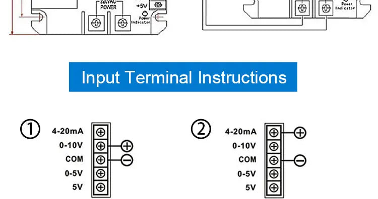 LCTC SSR 0-10V 4-20MA 0-5V Potentiometer Control Single Phase AC Voltage Regulator Relay With Heat Sink DTY Module 220V 380V