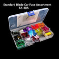 130PCS/Set 1A 2A 3A 4A 5A 7.5A Car Fuse Set Diy Electronic Pack,Standard Blade Car Fuse Assortment 10A 15A 20A 25A 30A 35A 40A