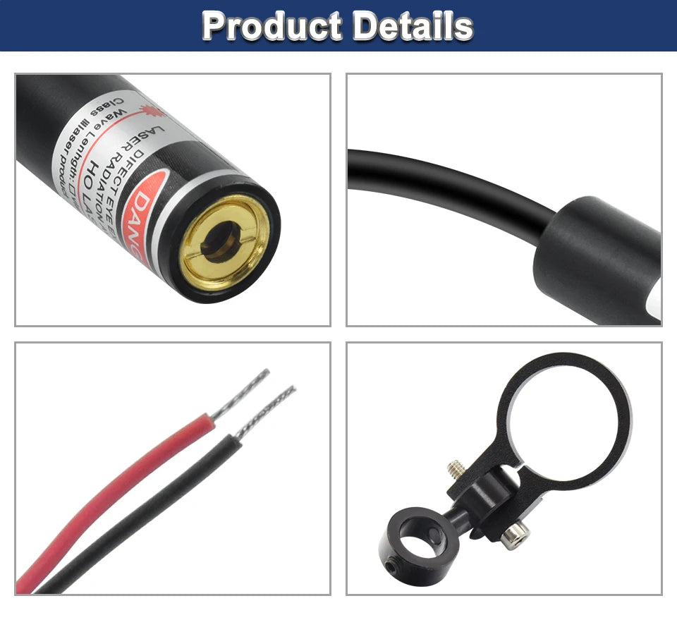 CO2 Diode Module Red Dot Set Positioning DC 5V Laser Engraver CO2 Laser Lens For DIY Co2 Laser Engraving Cutting Head