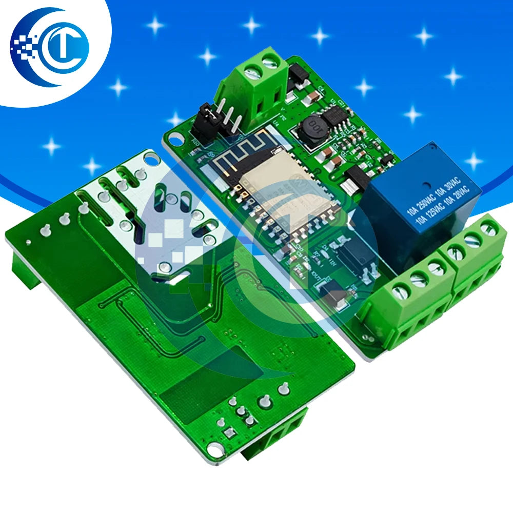 ESP8266 ESP-12F WIFI Wireless Module 1 Channel Relay Shield Overcurrent Protection Wi-Fi Network Relay Module 10A DC 7-30V