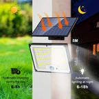 600W 344LED Outdoor Solar Led Lights 3 Modes Motion Sensor Solar Flood Lights Waterproof Security Lights Exterior Solar Lamp