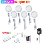 1 2 3 5 6 8 Lihgts RGB LED Cabinet Light 12V WiFi Bluetooth 24Key 44Key Remote Control Power Kit for Kitchen Wardrobe Lighting