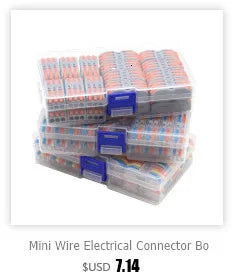 Mini Wire Electrical Connector Boxed 222 LED Strip Lighting Quick Connectors Universal Compact Conductor Push-in Terminal Blocks