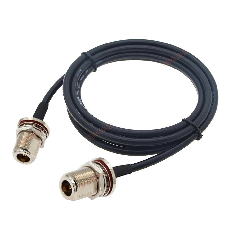 N Type Cable RG58 N Male to N Female Connector Extension Cable Low Loss RG-58 N Cable Male to Female Jumper Pigtail 15cm~30m