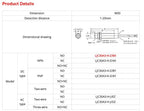 M30 capacitive proximity sensor LJC30A3-H-Z/BY BX LJC30A3-H-Z/AY AX LJC30A3-H-J/DZ EZ 20mm detective distance LJC30A3-15-H-Z/BY