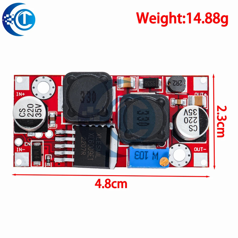 XL6009 Boost module 1.2-35V 20W Adjustable Power Supply Module for Arduino DIY