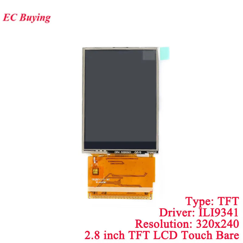 SPI Serial Port Touch Screen Display Module 2.8 3.2 3.5 4.0 4 Inch IPS TFT LCD Capacitive 240x320 320x480 ILI9341 ST7796