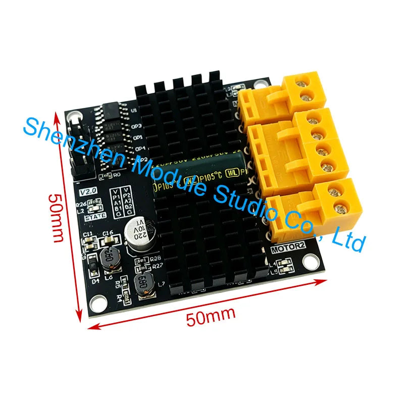 12V/24V 12A Dual Channel DC Motor Driver Board, H-Bridge, Superior to L298N & BTS7960, 10A Rated Current