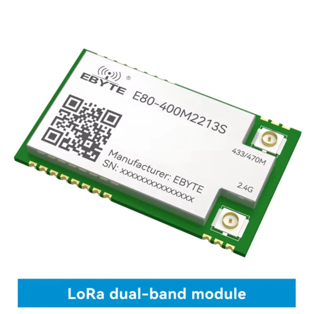 2X EBYTE LR1121 Lora Spread Spectrum Module Dual-Band 433Mhz 2.4G SMD TCXO E80-400M2213S SPI RF Module