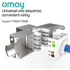 CAT5E/6/6A/7/8 UTP Network Module Tool-free RJ45 Shielded Keystone Unshielded Connector Cable Coupler Adapter FOR AMP Hot