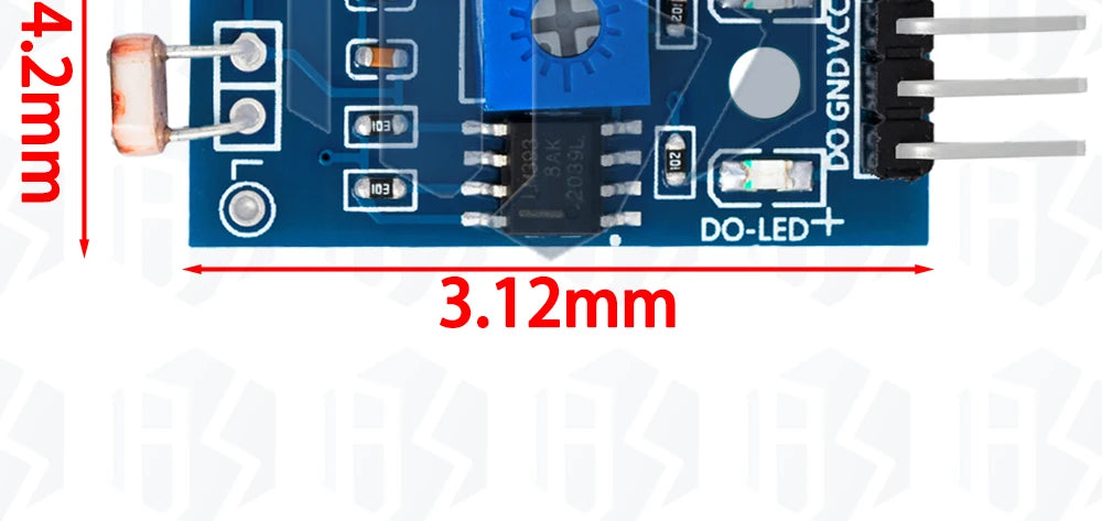 Updated LDR Photosensitive Sensor Module: for Arduino-Compatible – For Light Intensity & Brightness Detection