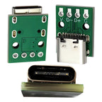TYPE-C Female Base with Fixed Plate Charging Data Interface USB3.1 Turn the Test Board into 2.54MM Socket