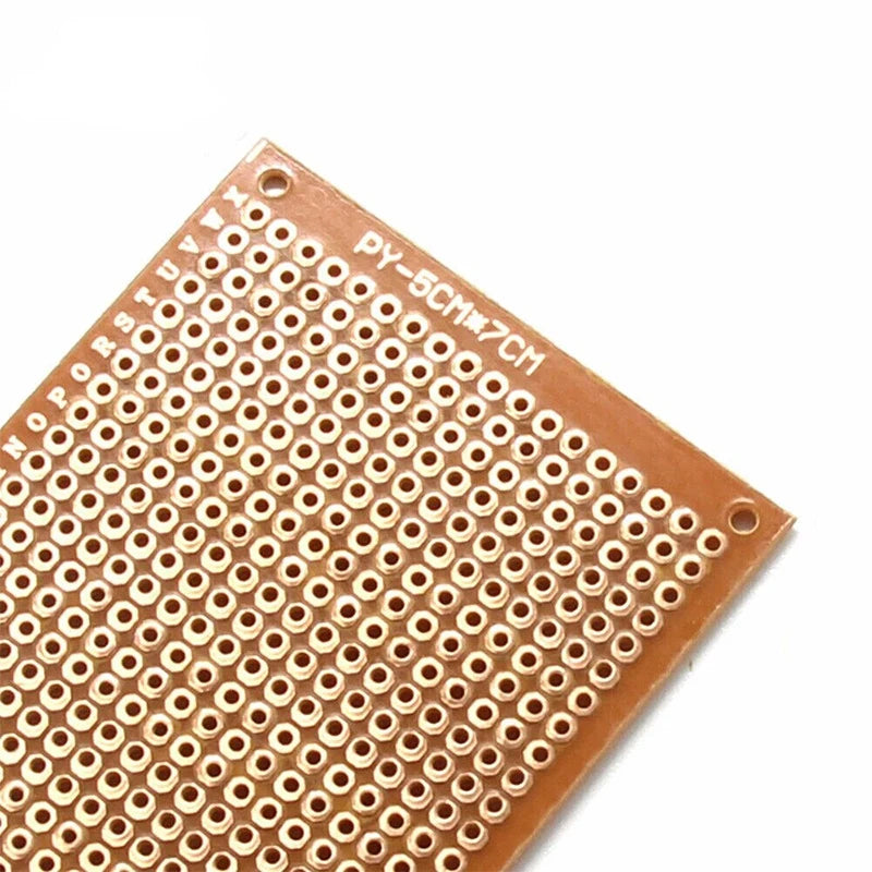 5/10PCS Universal PCB Breadboard 5*7CM Yellow Single Sided Printed Circuit Boards 1.2MM Thick DIY Prototype Copper PCB Board