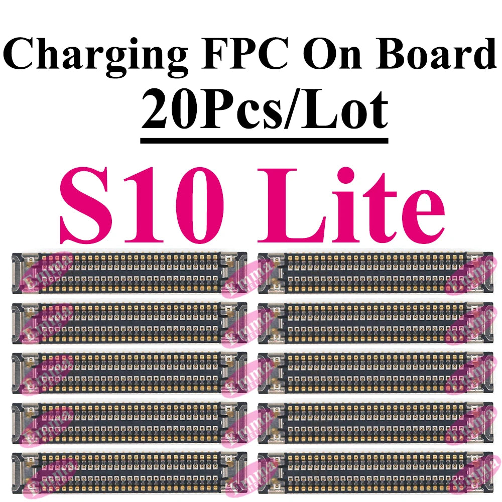 20Pcs Original Charging FPC Connector On Board For Samsung S25 S24 S23 S22 S21 S20 S10 Plus Ultra Note 20 10 Lite Mainboard Port
