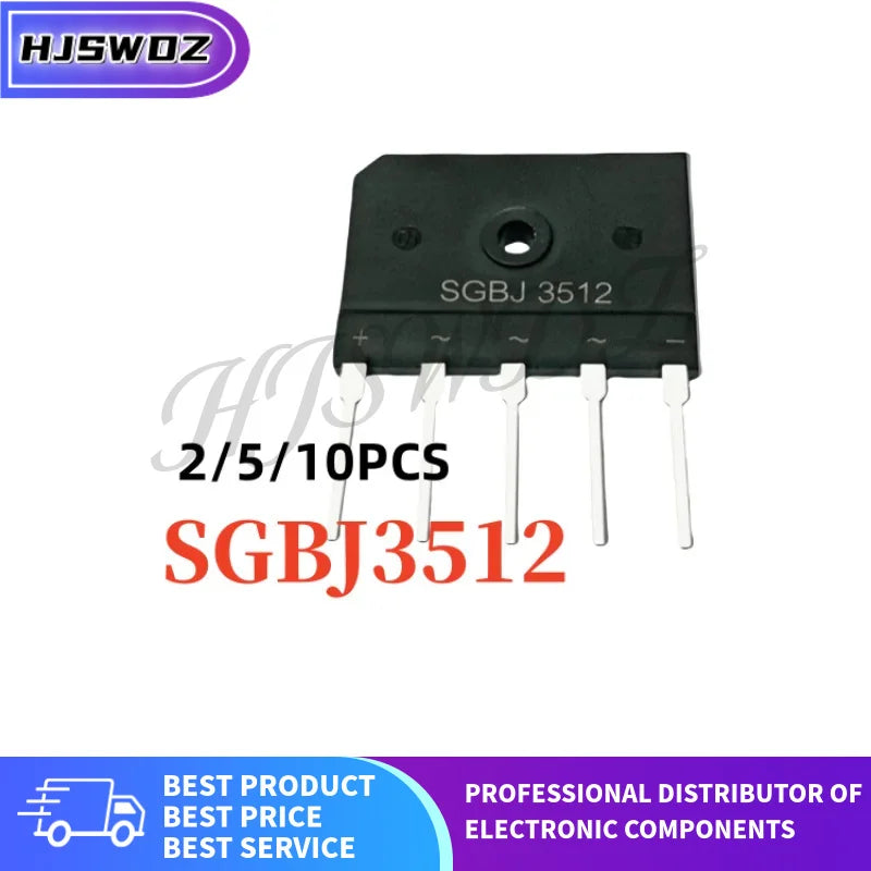 2-10PCS SGBJ3512 SGBJ 3512 J3512 high-voltage three-phase rectifier flat bridge Brand New In Stock
