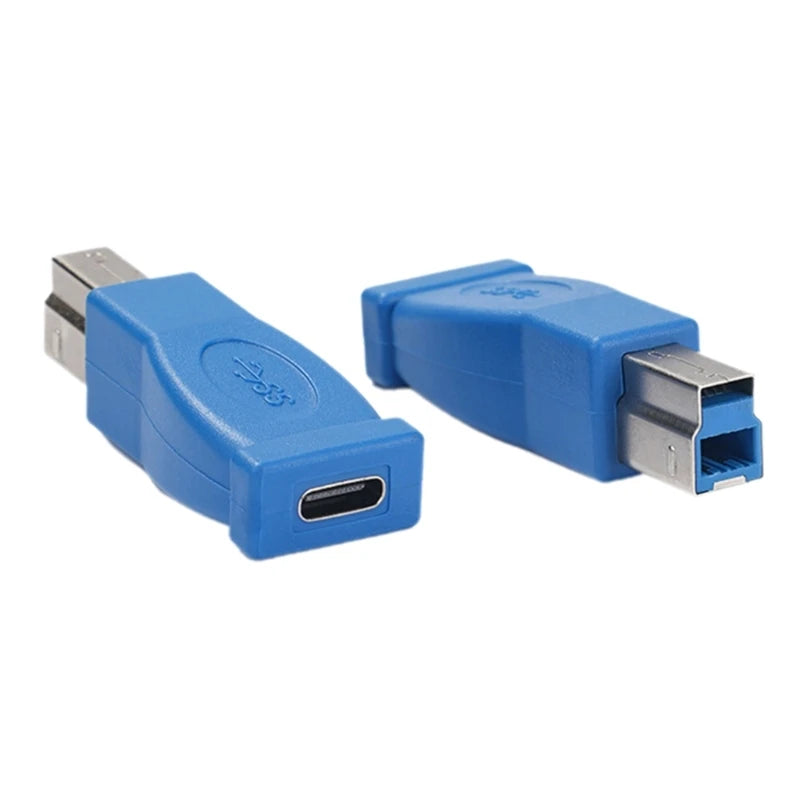 USB B Male to USB Type C Female Adapter for Scanner Printer Converter USB Transfer for Printer MIDI Controller Keyboard