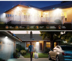 280/234/106 LED Solar Wall Lights Outdoor Motion Sensor Solar Flood Street Lamp with Adjustable Lighting Head For Street Gardens