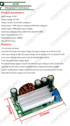Automatic Step Up Down DC Power Supply AT30 Converter Buck Boost Module Replace XL6009 4-30V To 0.5-30V