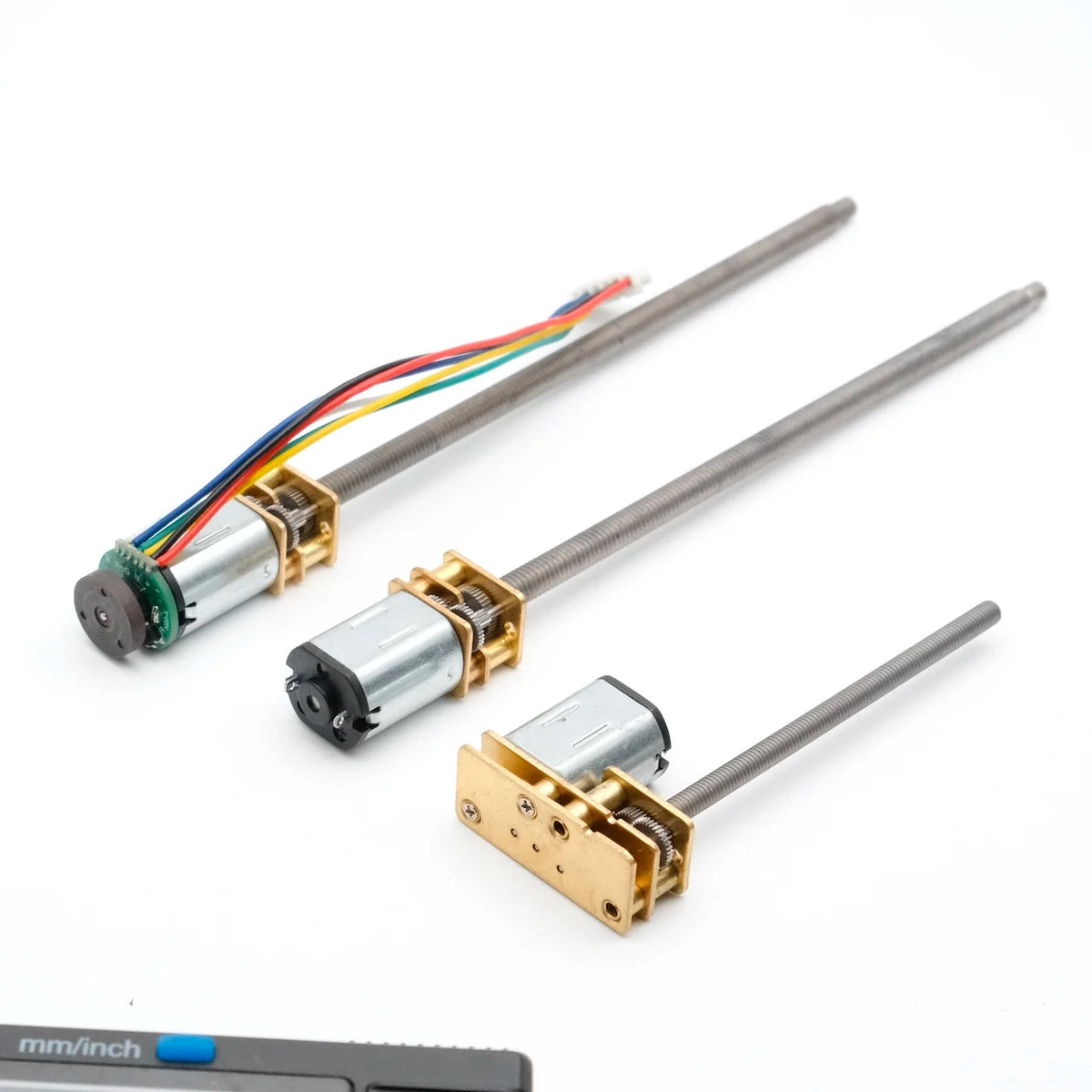 N20 DC Encoder Motor 3V/6V/12V with M3 M4 Screw Thread 55mm Long Shaft 7PPR 15-1000RPM for DIY Car Model Magnetic Encoder Motor
