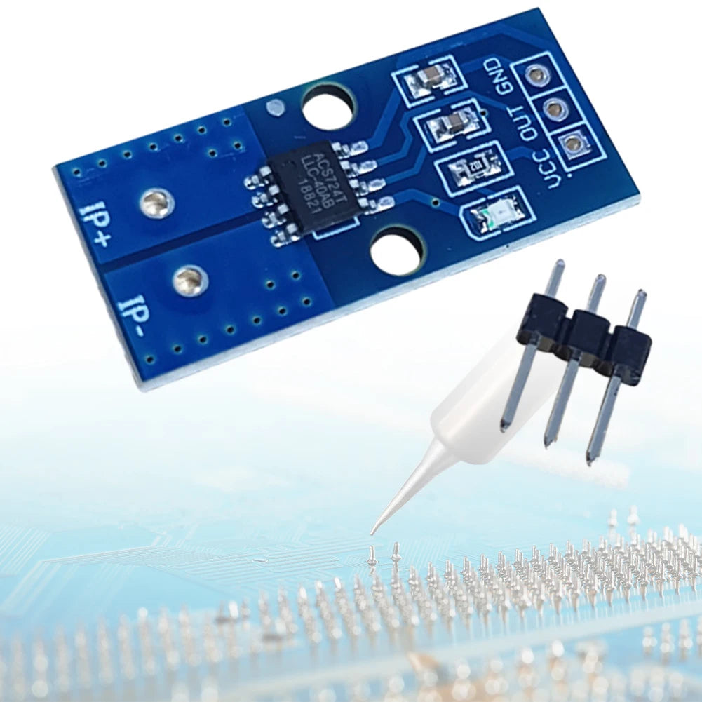 ACS712 High Efficient Hall Current Sensor Module High Precision DC Current Sensor Module Detector DC5V for Arduino