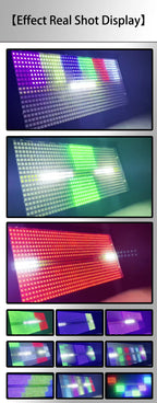 200W LED 48+8 Segment RGB + White Strobe Washing Effect Stage Lighting Party Dj Disco Indoor Club Bar Strobe Lights DMX Control