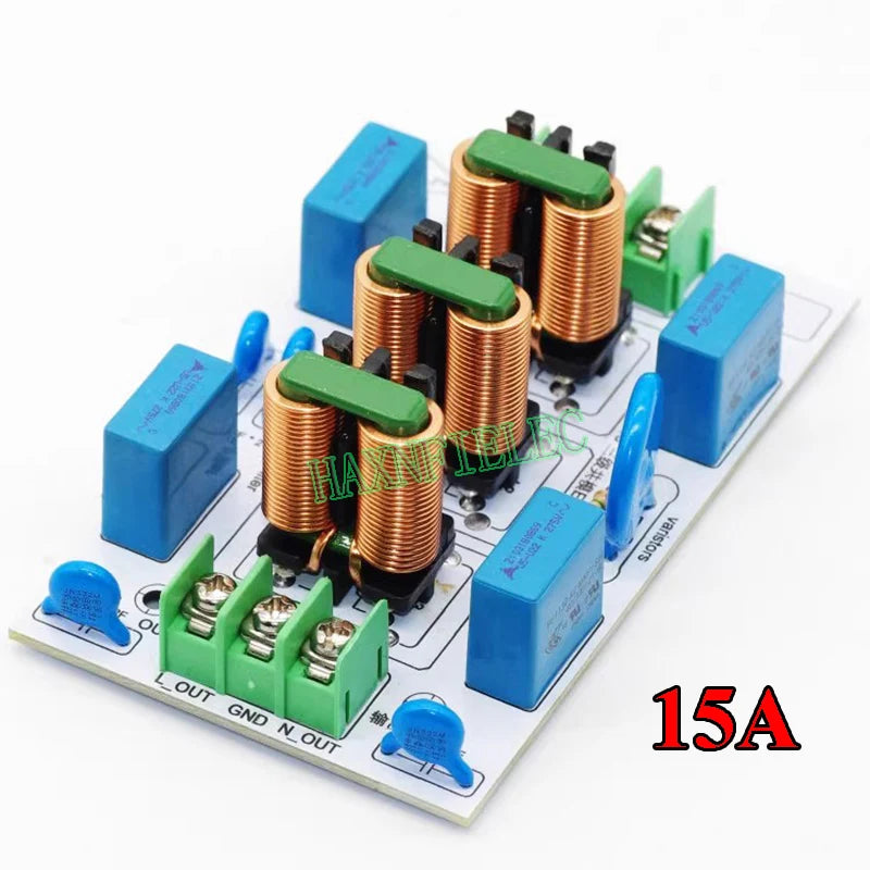 110V 220V EMI AC Power Filter Surge overvoltage EMC Electromagnetic Interference For Audio Amplifier Power Filtering