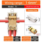5/10PCS T-type High power branch terminal wire terminal Quick Junction Box Terminal Block Electric Cable CONNECTORS  copper