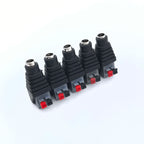 Male Female Socket Barrel Adapter 12V DC Power Connector Plug Jack for CCTV Camera LED Strip Supply Terminal 2.1mm X 5.5mm