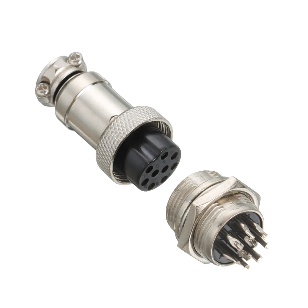 Accessories Mount Panel Aviation Plug M16 Male / Female  Cable Connector GX16