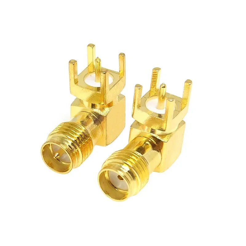 5/20/50PCS SMA-KWE SMA Female Plug Adapter Solder Edge PCB Mount Connector Right Angle RF Coaxial