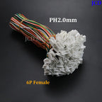 5/10PCS Mini Micro JST PH 2.0 Male Connector 2/3/4/5/6 Pin Way Plug Terminal Wires Cable for Housing PH 2.0 Socket Connector