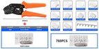 YICHENG 2.54mm Dupont Connector Kit with Ratcheting Wire Crimping Tool,Male Female Pins, Headers & Ribbon Cable