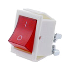 KCD4  22x28mm WHITE Body on off 16A/250V 4 screw pin DPST T85 Auto Boat Marine Toggle Rocker Switch with LED 220V