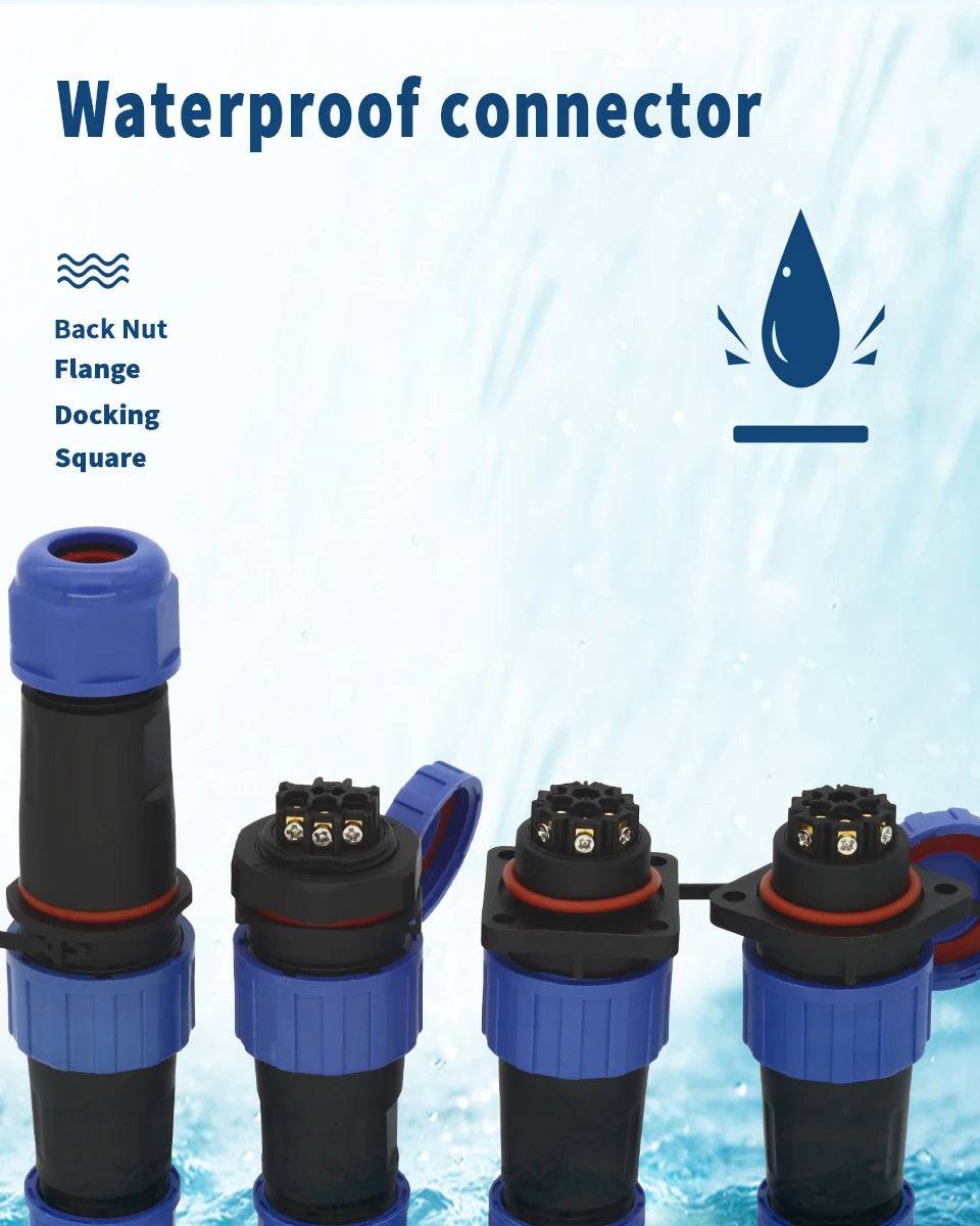 Screw Connection Connector Waterproof Connector 20mm 25A IP68 SP20/LD20 2PIN 3PIN 4PIN 5PIN 6PIN 7IN 1PCS