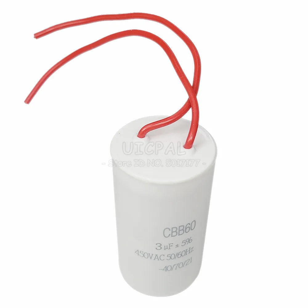 Motor Run Capacitors CBB60 450V AC 3/4/5/6/8/10/12/14/15/20/25/30/40/45/70/80UF For Washing Machine Capacitor New