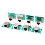 TZW 1Pcs RJ45 Adapter Board To XH2.54 Modular Ethernet Connector Adapter Network Interface + Breakout Board + Pin Header