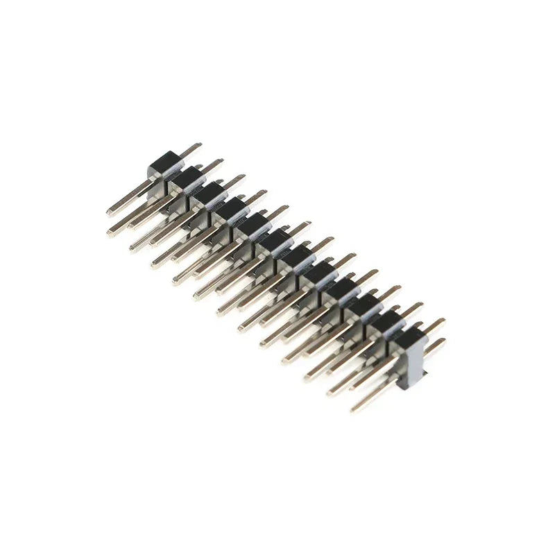 10pcs 2.54mm Double Row Male PCB Board Pin Header Connector Strip Pin Header 2 * 2/3/4/6/8/10/12/15/20/40P For Arduino