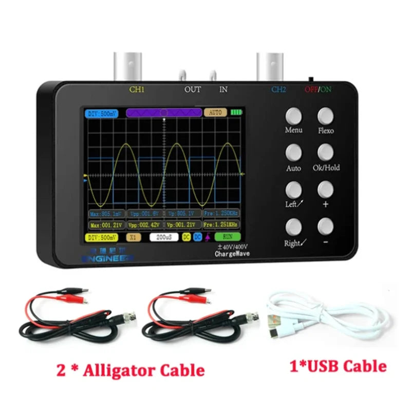 50M SCO2 Dual-Channel Digital Oscilloscope 10MHz Sampling Rate 2.5 KSA/s Analog Bandwidth Automatic PWM Electronic Repair Tool