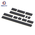 155PCS Single Row Female Socket Box 2.54mm Single Row Pin Socket Connector PCB Board Combination Kit, 8 Types