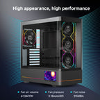 Jungle Leopard Interstellar V4 Digital Display Speed Control Infinite Mirror With Screen Ventilador UNI Fan