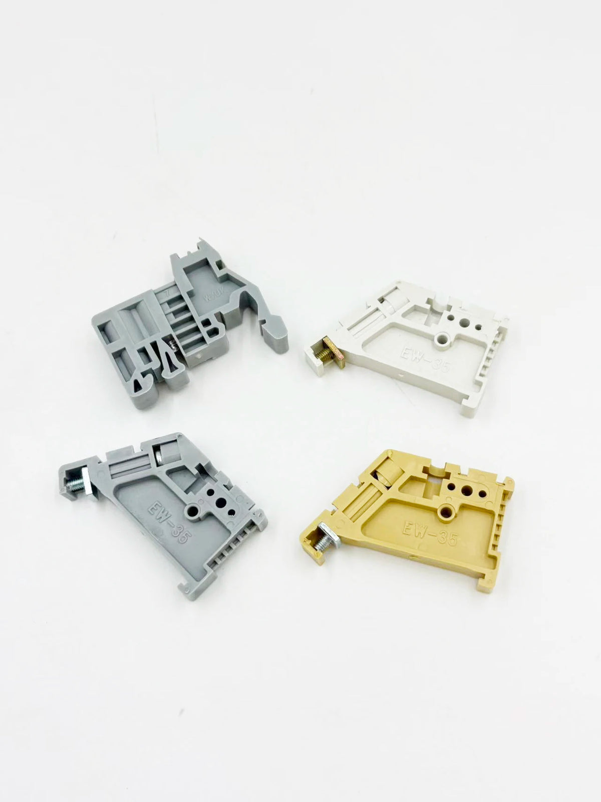 EW-35 DIN Rail Terminal Block Universal Crimping Terminal Block Gray/Brown/White Electrical Accessories 10 20 50 Pieces