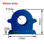 AC/DC0-1000A Hall Current Transmitter DC0-30A DC0-100A to 4-20mA 0-10V Output Open Loop 20mm 38mm Split Core Current Transducer