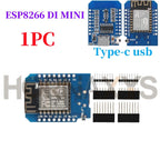1-10PCS/WeMos D1 Mini TYPE-C/Micro USB ESP8266 ESP-12F CH340G V2 Module WiFi D1 Mini Development Board 3.3V With Pin For Arduino