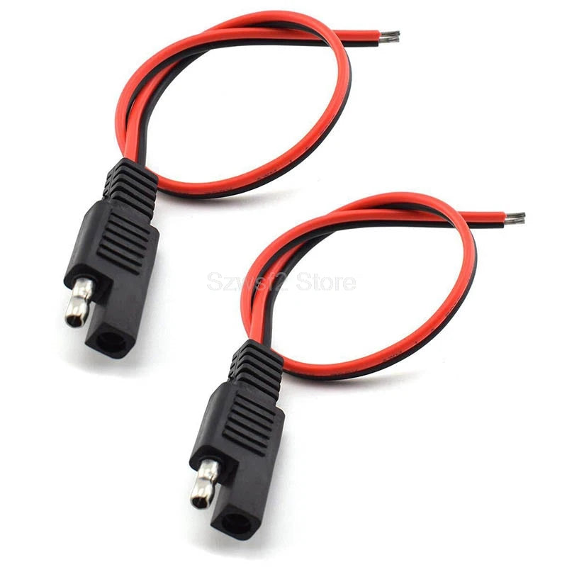 14AWG 18AWG SAE Power Connector Automotive Extension Cable 2 Pin DIY Connector Male Plug Copper Wire Solar Panel Cord Wire E2