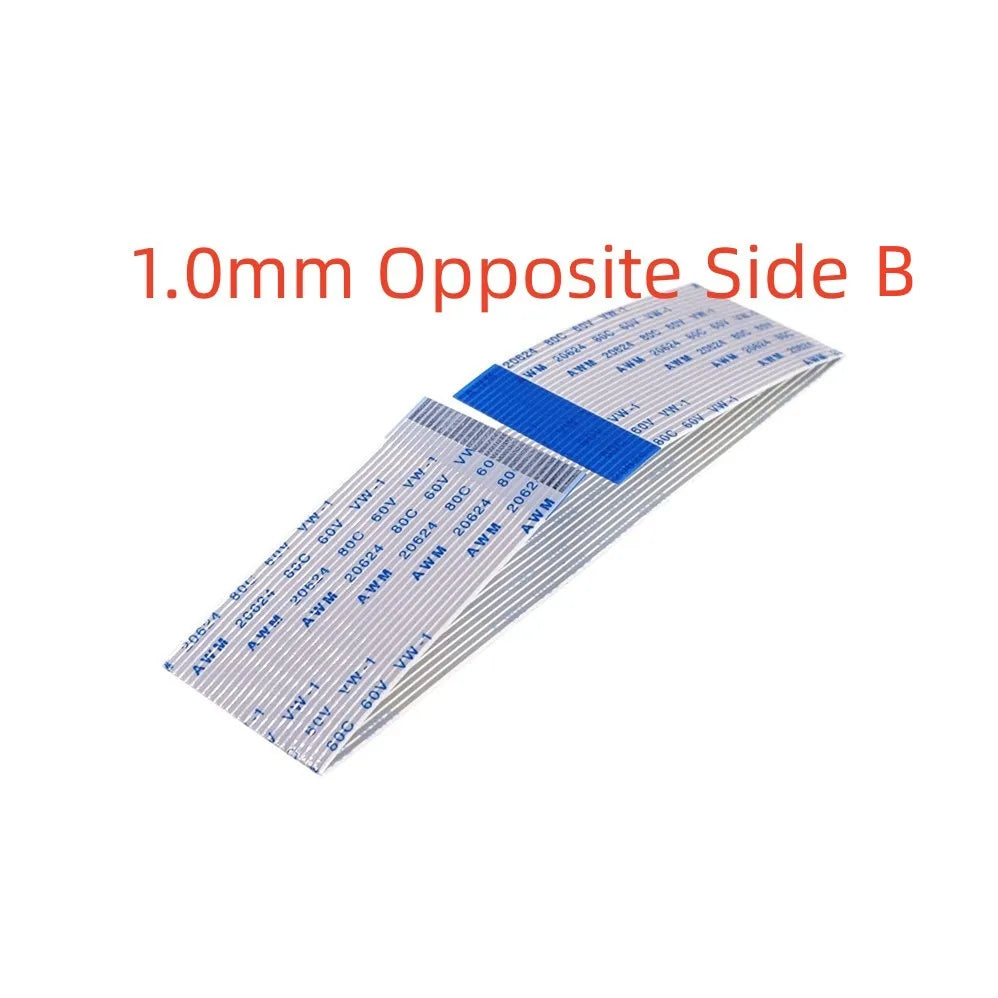 100 Pcs Flexible Flat Cable FFC FPC Jumper 0.5 1.0 MM 4 5 6 8 10 12 14 15 16 20 24 28 30 32 40 Pin AWM 20624 80C 60V VW-1